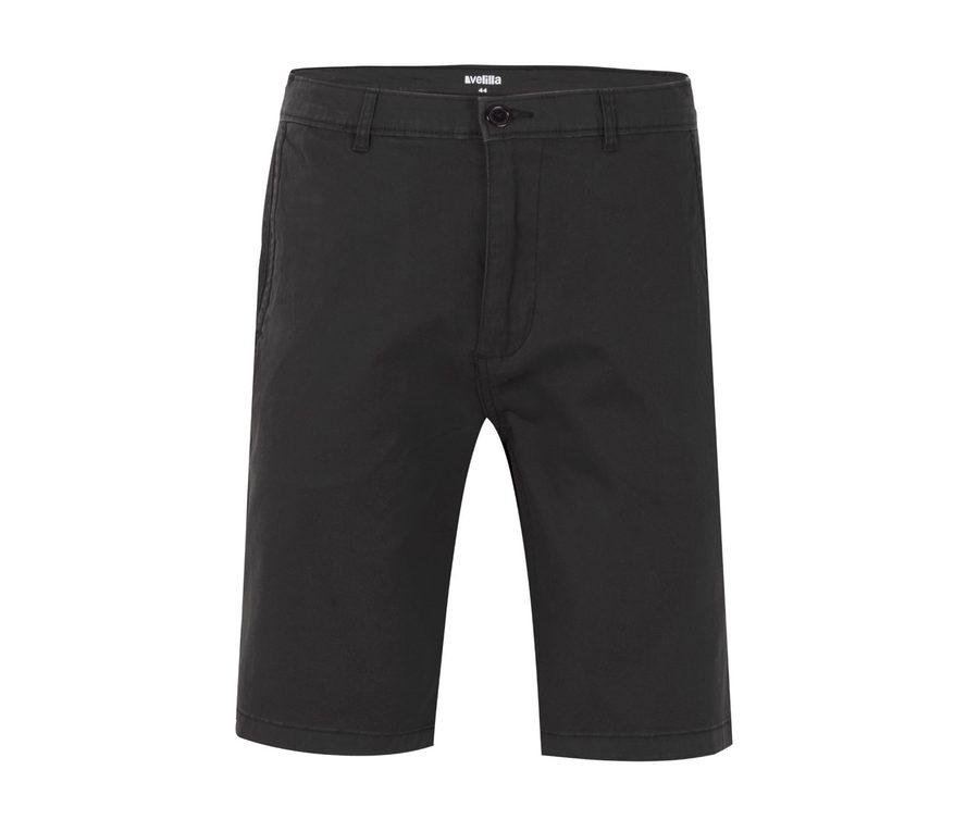 UNISEX STRETCH CHINO BERMUDA SHORTS — Farbe BLACK