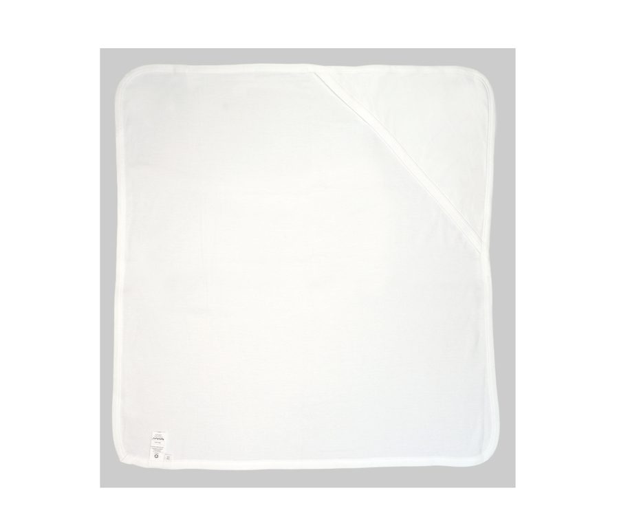 BABY HOODED BLANKET — Farbe WHITE / WHITE