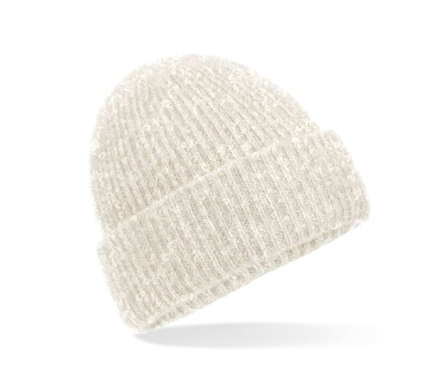 COSY RIBBED BEANIE — Farbe ALMOND MARL