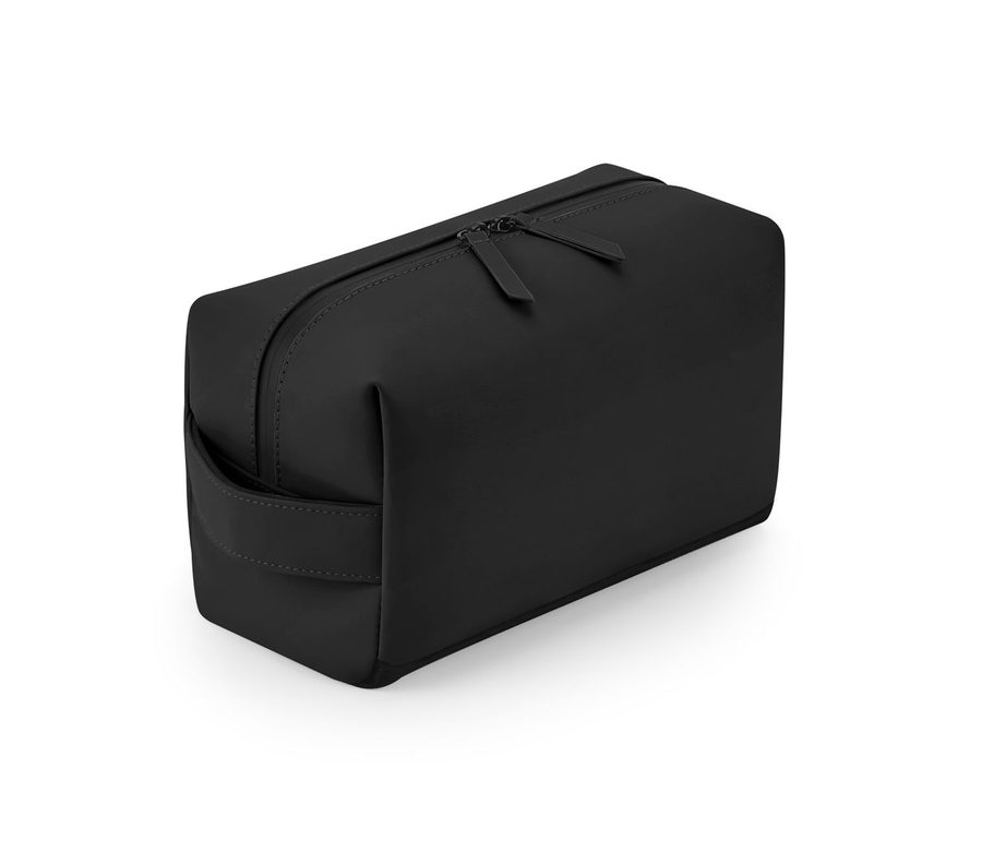 MATTE PU TOILETRY/ ACCESSORY CASE — Farbe BLACK