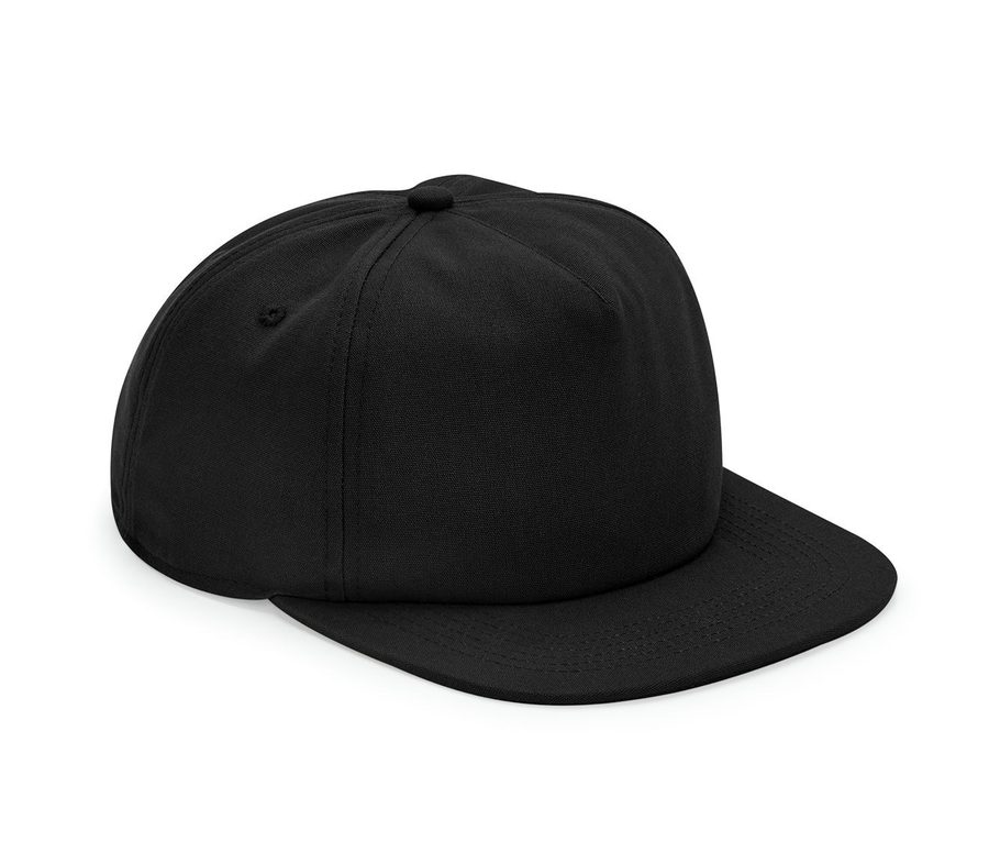 EARTHAWARE® ORGANIC COTTON UNSTRUCTURED 5 PANEL CAP — Farbe BLACK