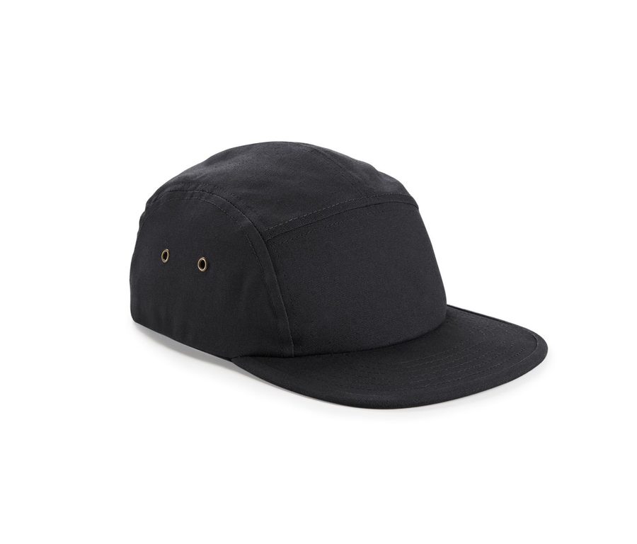 CANVAS 5 PANEL CAMPER CAP — Farbe BLACK