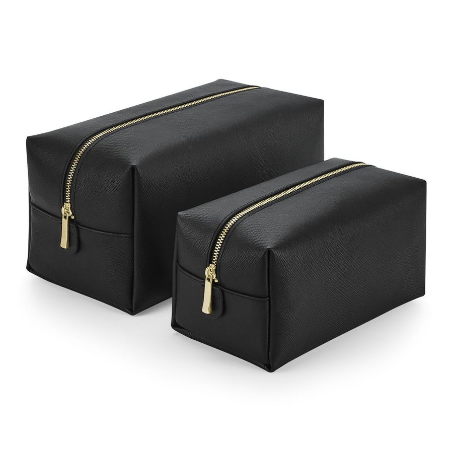 BOUTIQUE TOILETRY/ ACCESSORY CASE — Farbe BLACK