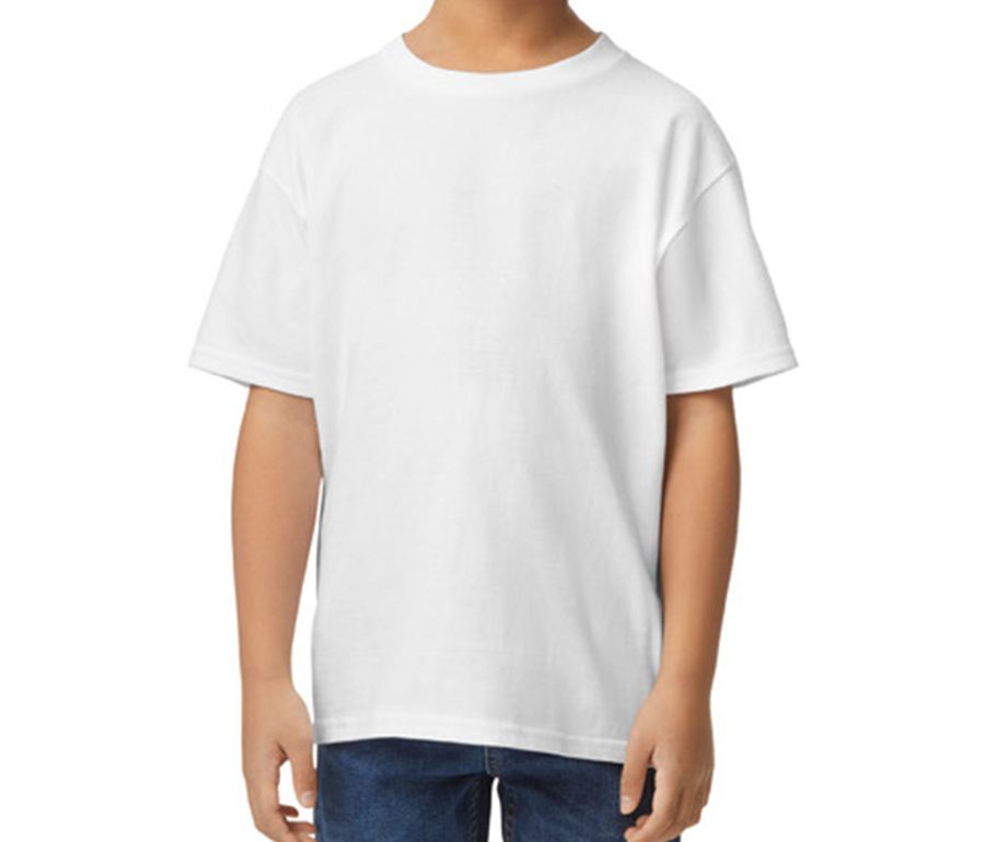 SOFTSTYLE® MIDWEIGHT YOUTH T-SHIRT — Farbe WHITE