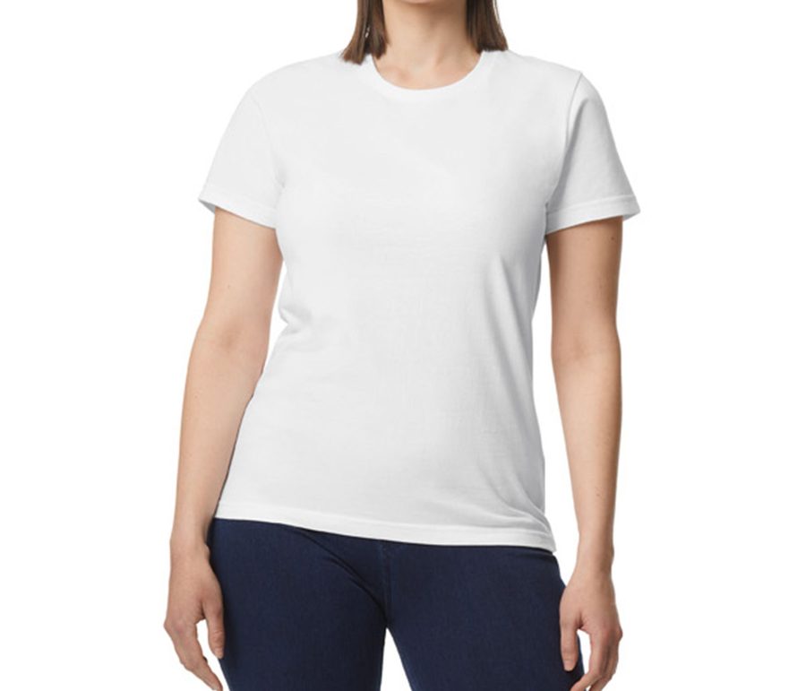 SOFTSTYLE MIDWEIGHT WOMEN'S T-SHIRT — Farbe WHITE