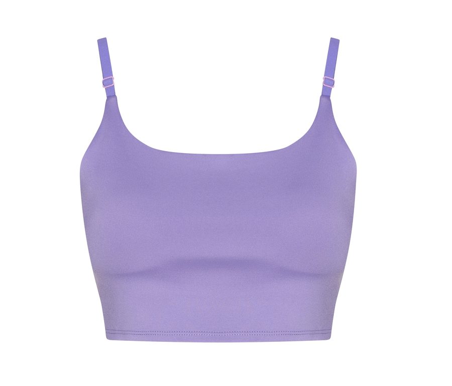 WOMEN'S RECYCLED TECH SPORTS BRA — Farbe DIGITAL LAVENDER