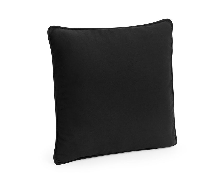 FAIRTRADE COTTON PIPED CUSHION COVER — Farbe NATURAL / BLACK