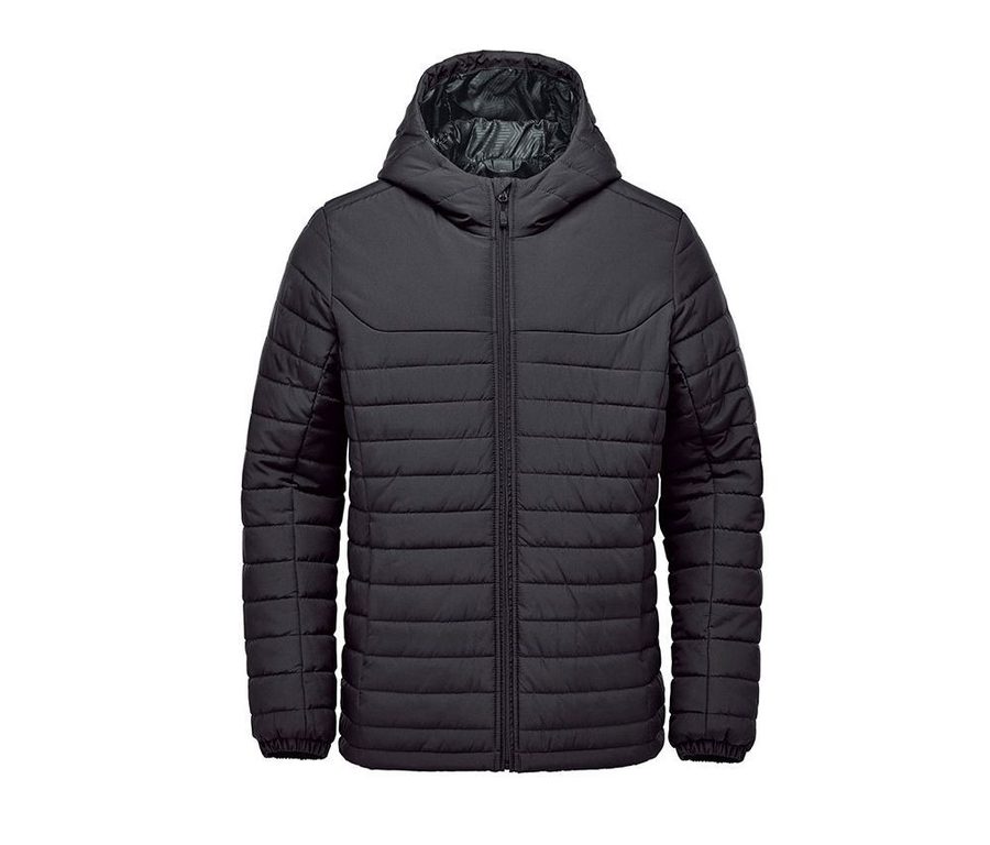 M'S NAUTILUS QUILTED HOODY — Farbe BLACK