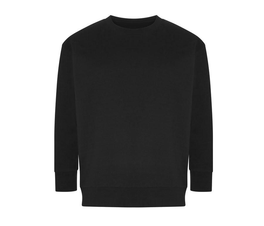 CRATER RECYCLED SWEATSHIRT — Farbe BLACK