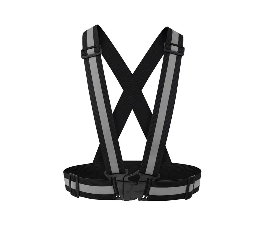 REFLECTIVE BODY BELT "PRAGUE" — Farbe BLACK