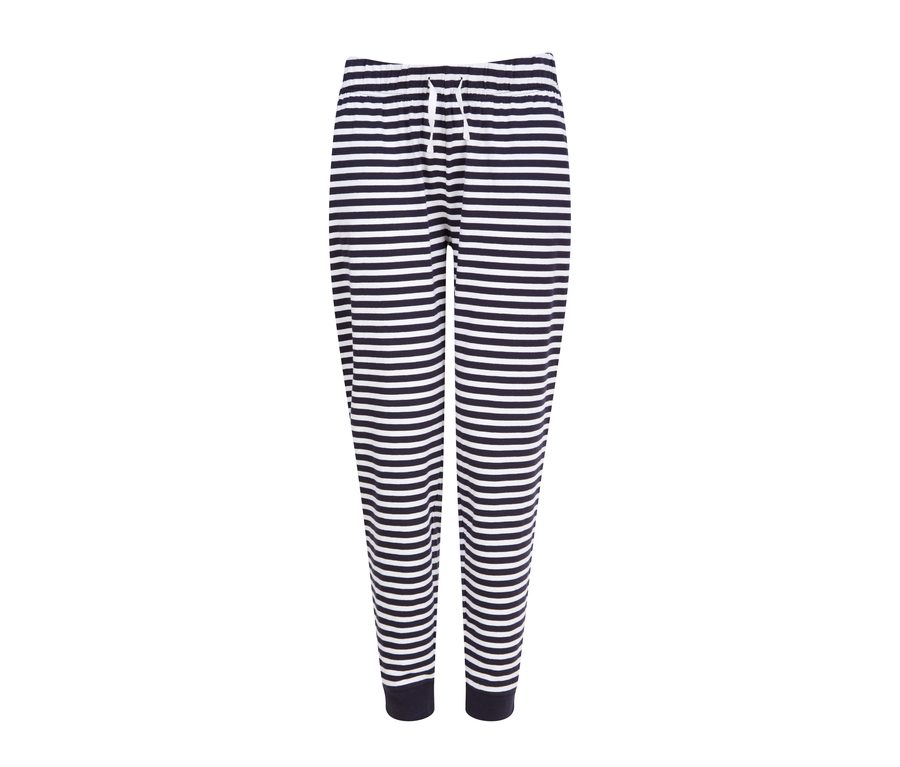 WOMEN’S CUFFED LOUNGE PANTS — Farbe NAVY / WHITE STRIPES