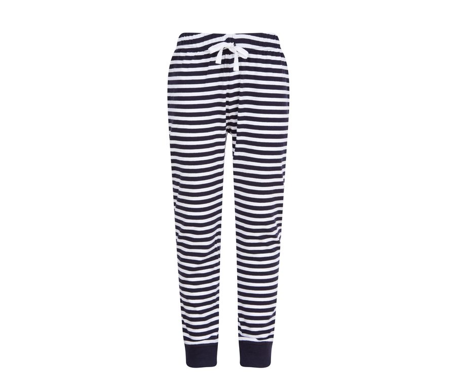 KIDS’ CUFFED LOUNGE PANTS — Farbe NAVY / WHITE STRIPES