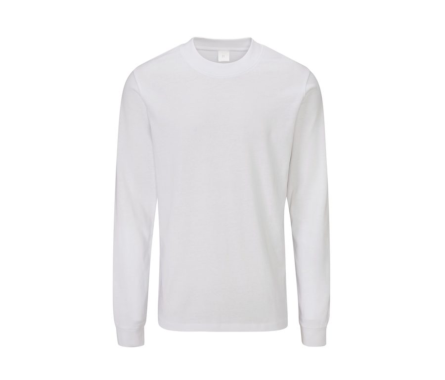 ESSENTIAL HEAVY LONG SLEEVE T — Farbe WHITE