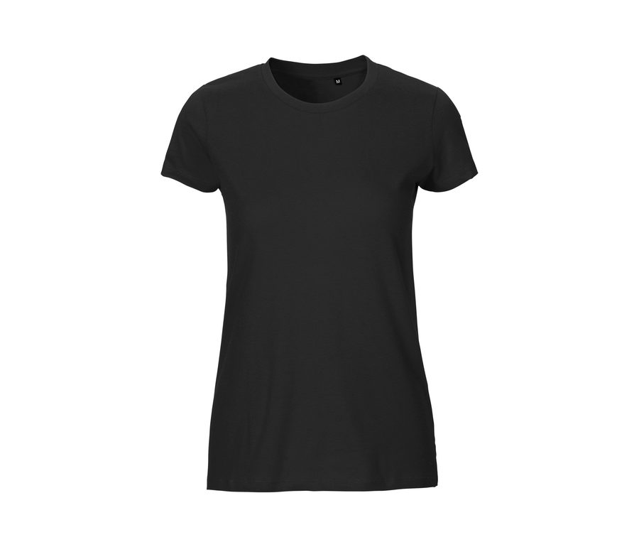 TIGER COTTON LADIES T-SHIRT — Farbe BLACK