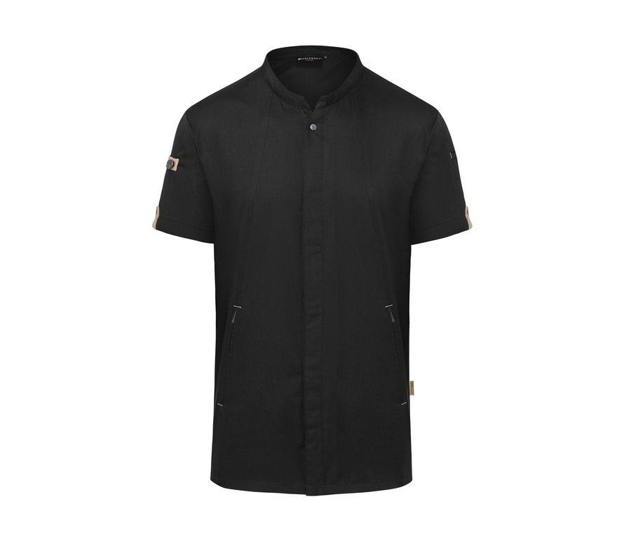 SHORT SLEEVE CHEF JACKET GREEN-GENERATION — Farbe BLACK