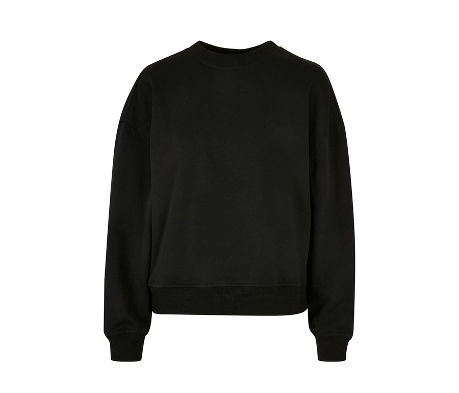 LADIES OVERSIZED CREWNECK — Farbe BLACK