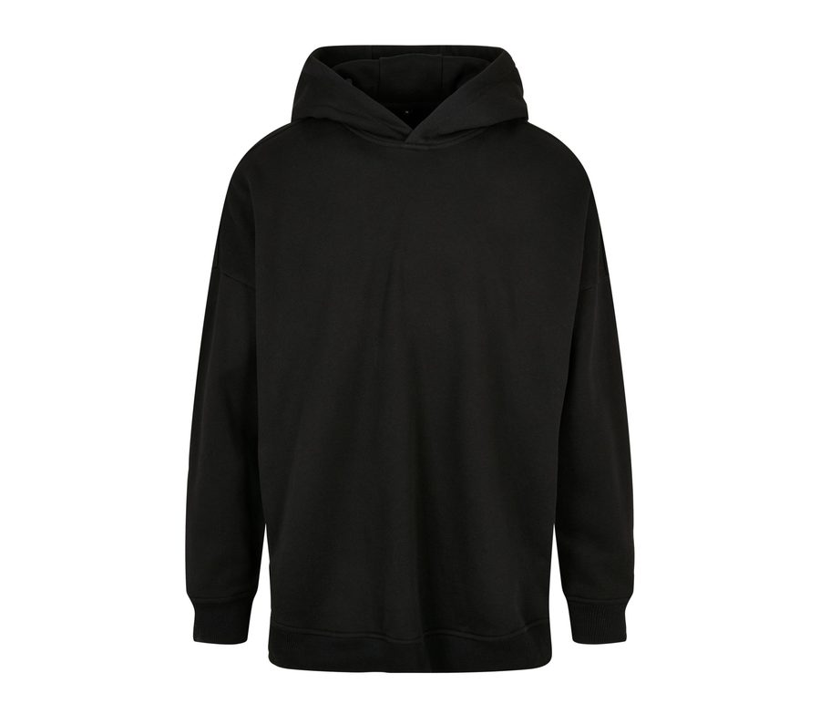 Oversized Cut On Sleeve Hoodie — Farbe BLACK
