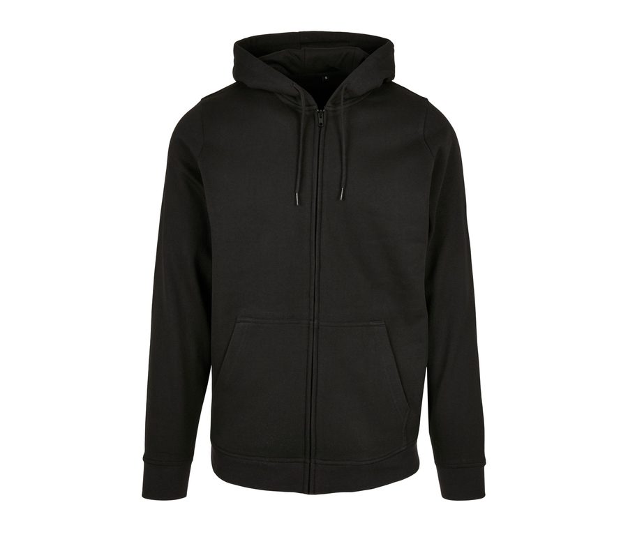 BASIC ZIP HOODY — Farbe BLACK