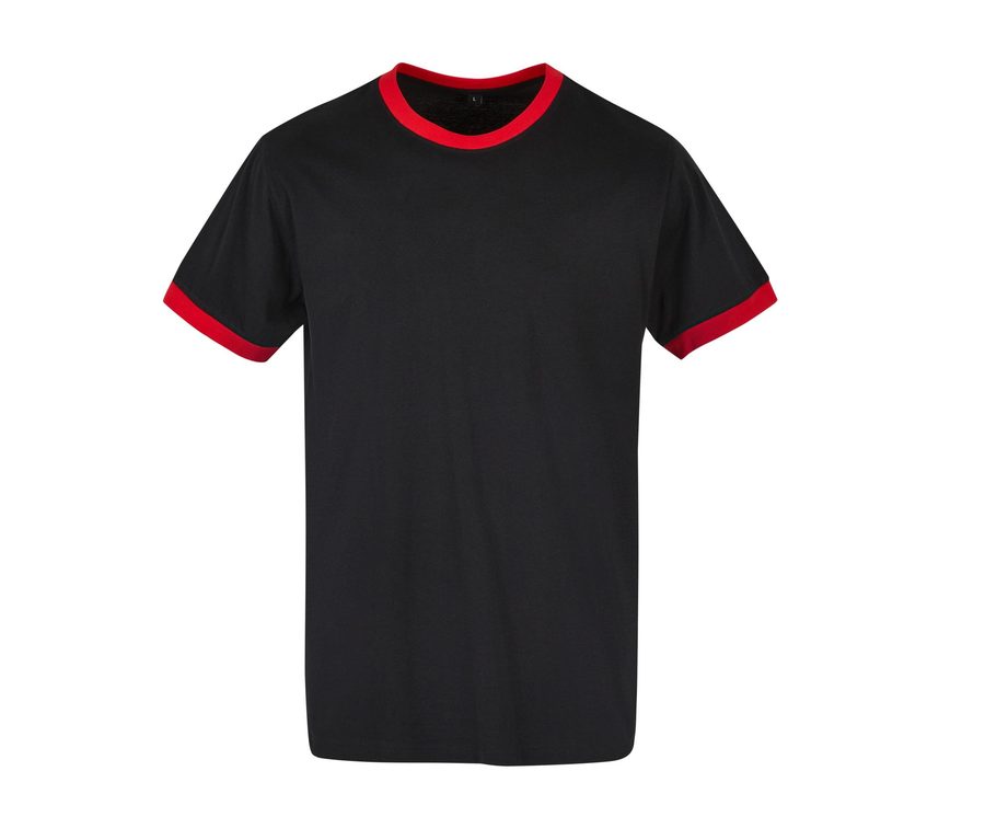 RINGER TEE — Farbe BLACK / CITY RED