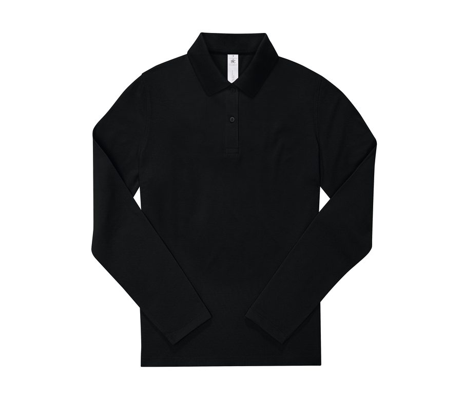 B&C MY POLO 210 LSL /WOMEN — Farbe BLACK