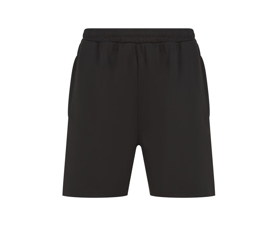 ADULTS' KNITTED SHORTS WITH ZIP POCKETS — Farbe BLACK