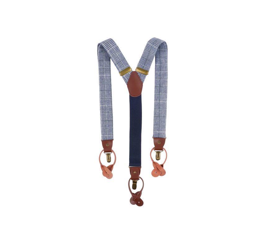 SUSPENDERS URBAN-GLENCHECK — Farbe NAVY