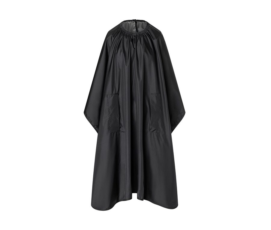 WATERPROOF DYE CAPE WITH HAND GRIPS — Farbe BLACK
