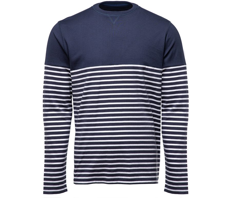 MARIN LONG SLEEVES — Farbe NAVY / WHITE