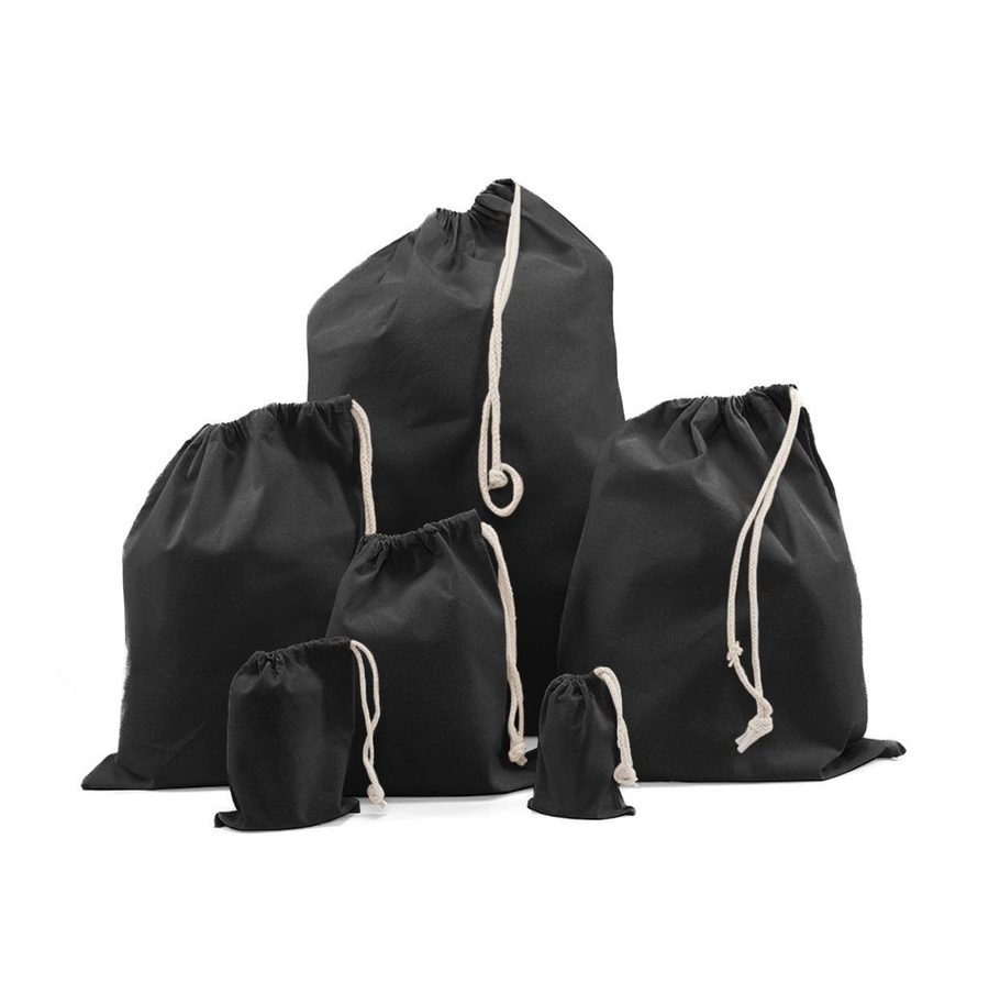 RECYCLED COTTON BAG — Farbe BLACK