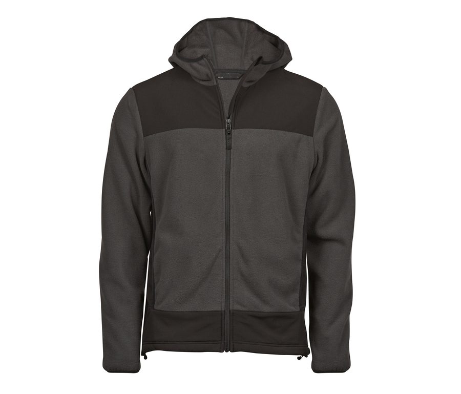MOUNTAIN HOODED FLEECE — Farbe ASPHALT / BLACK