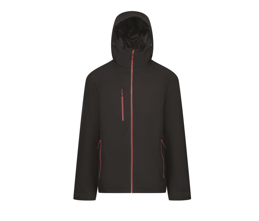 NAVIGATE WATERPROOF INSULATED JACKET — Farbe BLACK / CLASSIC RED