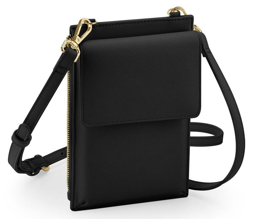 BOUTIQUE CROSS BODY PHONE POUCH — Farbe BLACK