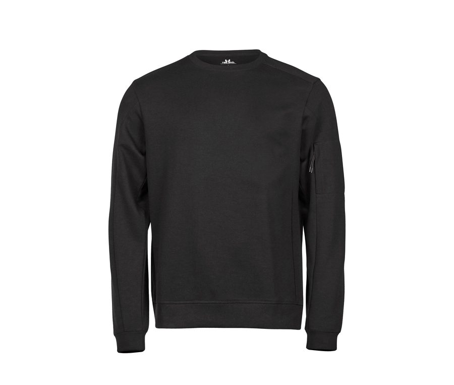 ATHLETIC CREW NECK SWEAT — Farbe BLACK
