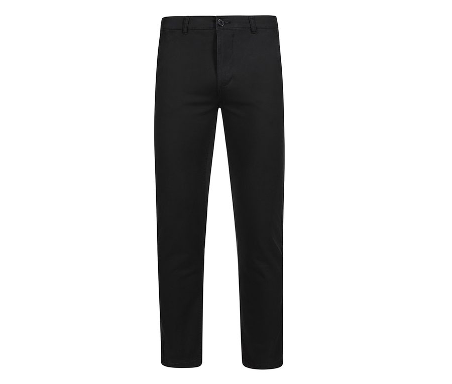 CHINO STRETCH TROUSERS — Farbe BLACK