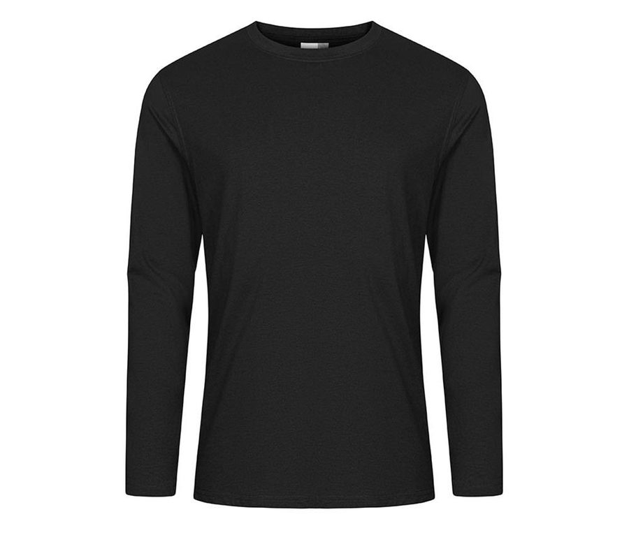 MEN'S LONG SLEEVE T-SHIRT — Farbe BLACK