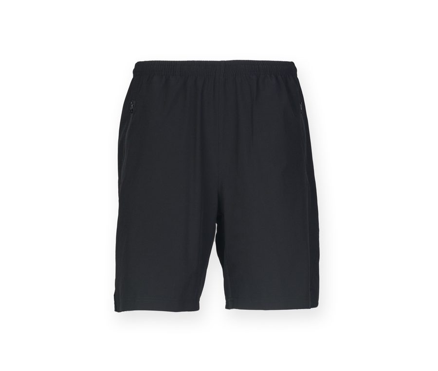 ADULTS' STRETCH SPORTS SHORTS — Farbe BLACK