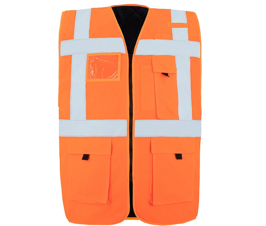 PADDED COMFORT EXECUTIVE SAFETY VEST "WISMAR" — Farbe HI VIS ORANGE