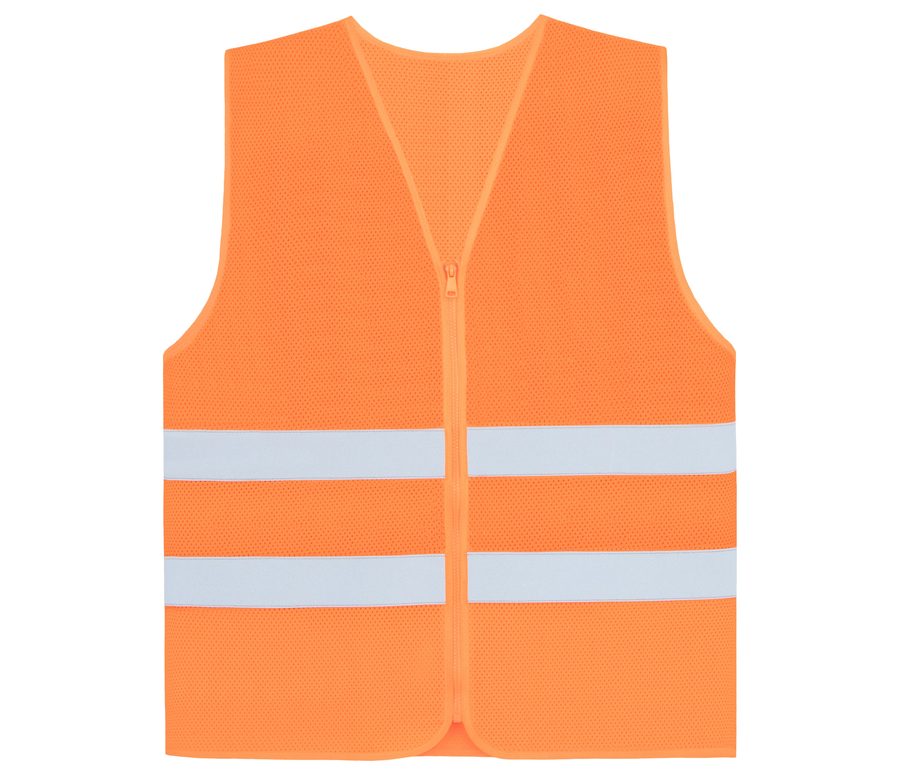 COMFORT MESH SAFETY VEST "RHODES" — Farbe HI VIS ORANGE