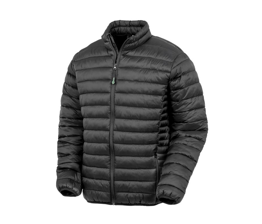 RECYCLED PADDED JACKET — Farbe BLACK
