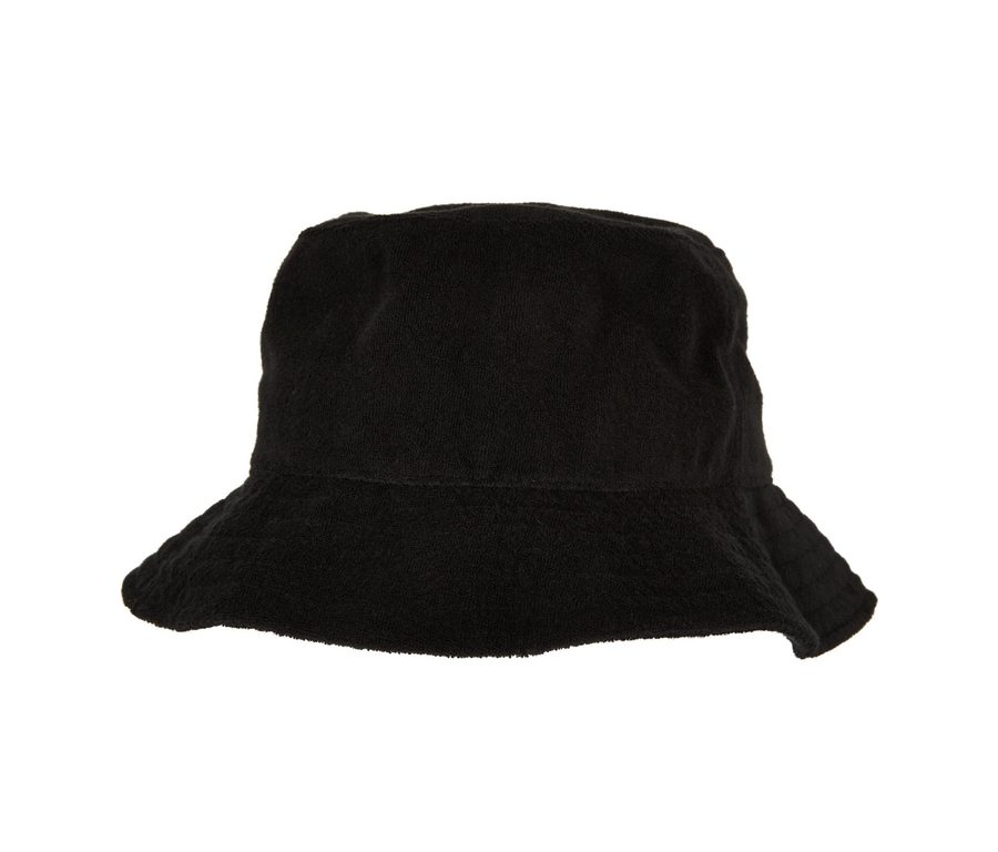 FROTTEE BUCKET HAT — Farbe BLACK
