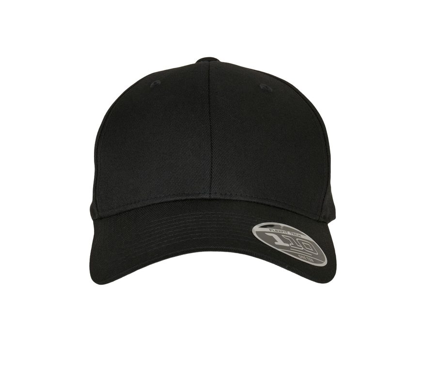 FLEXFIT 110 CURVED VISOR SNAPBACK — Farbe BLACK