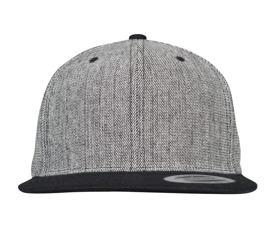 MELANGE SOLID SNAPBACK — Farbe BLACK MELANGE / BLACK