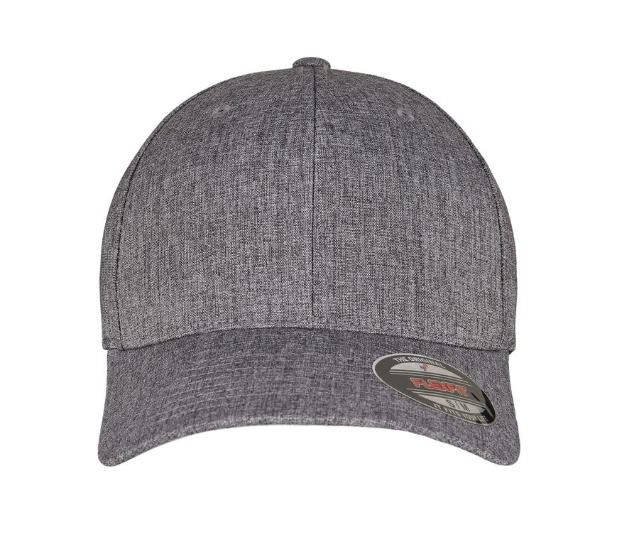 FLEXFIT HEATHERLIGHT CAP — Farbe MELANGE DARK GREY