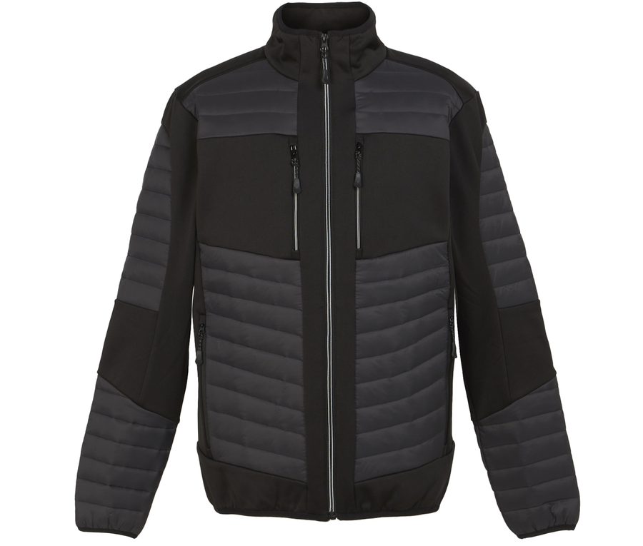 E-VOLVE THERMAL HYBRID JACKET — Farbe ASH / BLACK