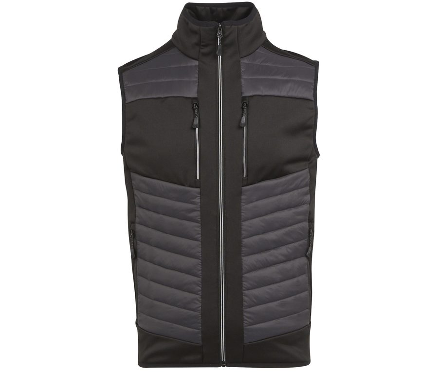 E-VOLVE THERMAL HYBRID BODYWARMER — Farbe ASH / BLACK