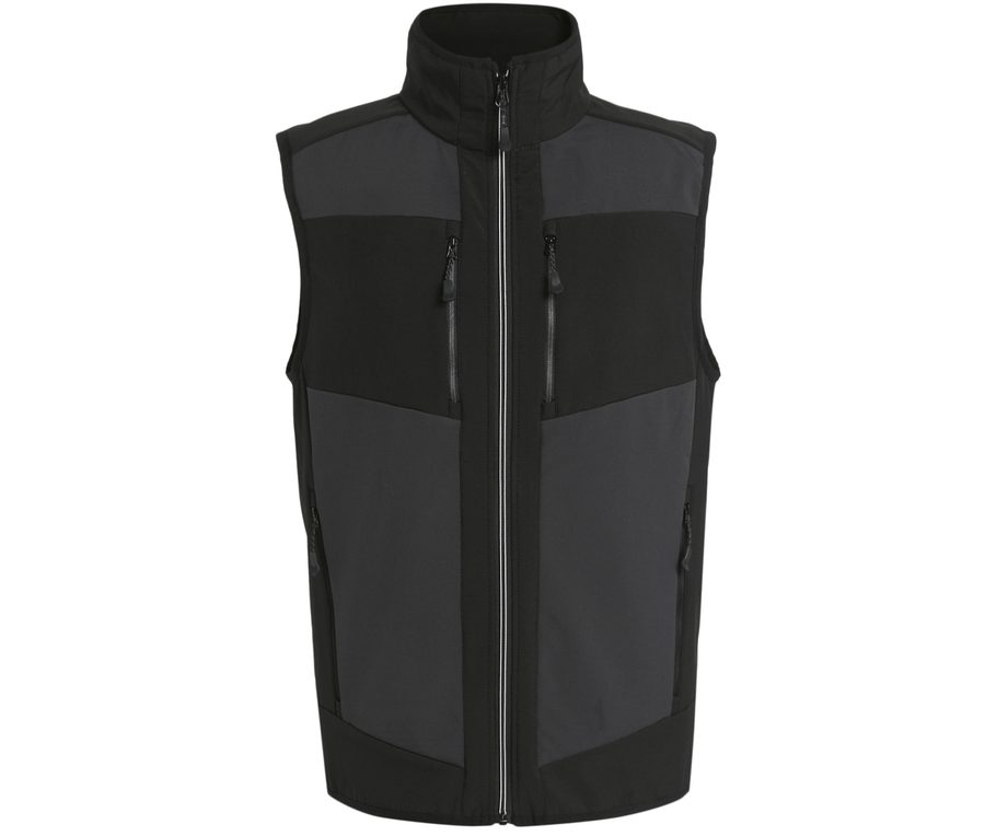 E-VOLVE SOFTSHELL BODYWARMER — Farbe ASH / BLACK