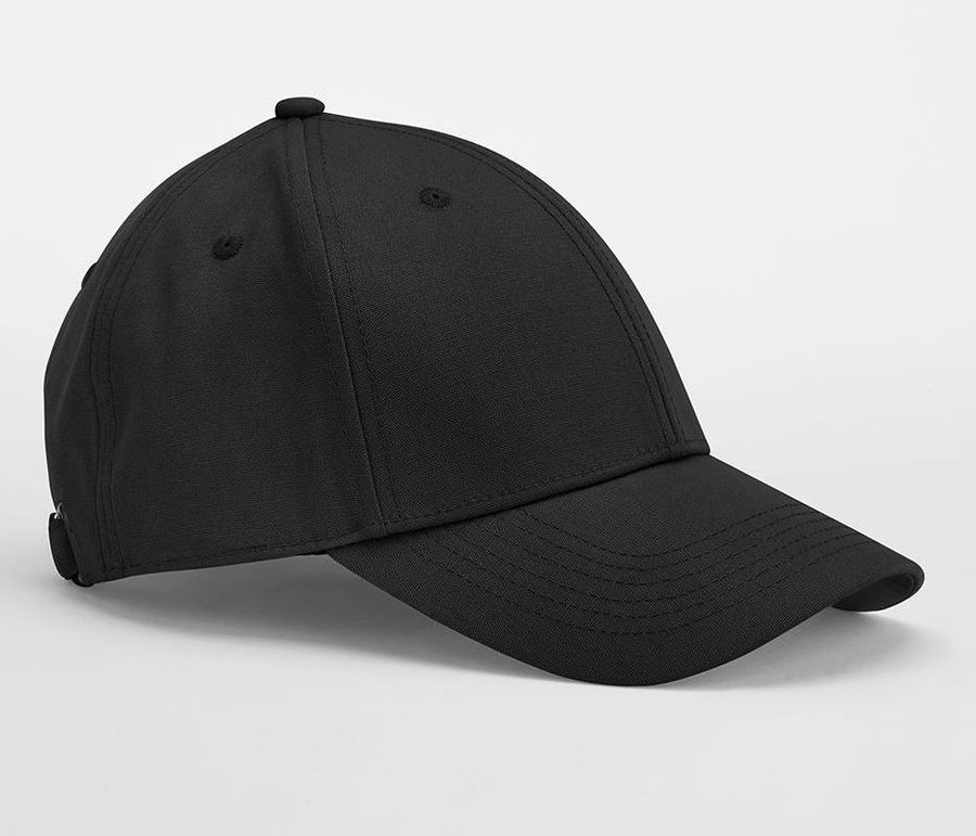 EARTHAWARE® ORGANIC COTTON CANVAS 6 PANEL CAP — Farbe BLACK