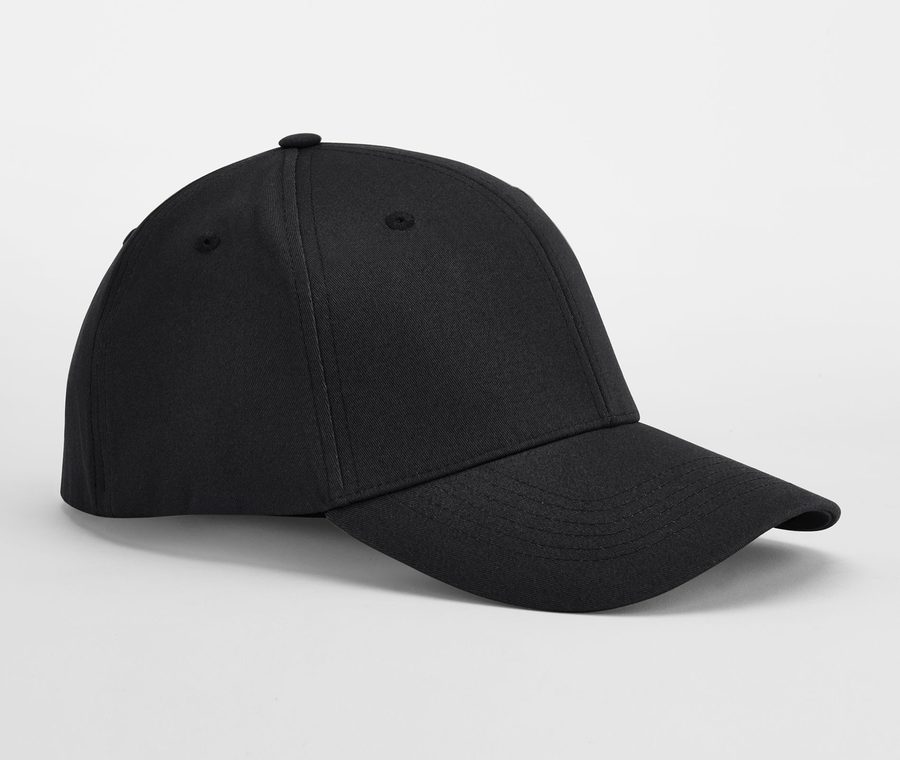 EARTHAWARE® ORGANIC COTTON STRETCH-FIT CAP — Farbe BLACK