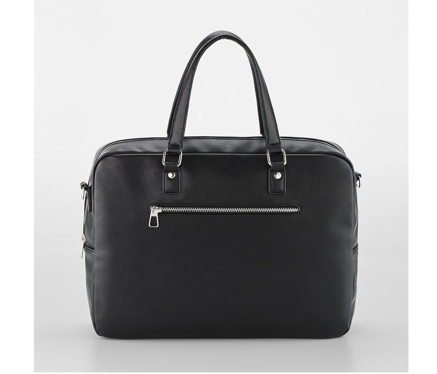 TAILORED LUXE PU BRIEFCASE — Farbe BLACK