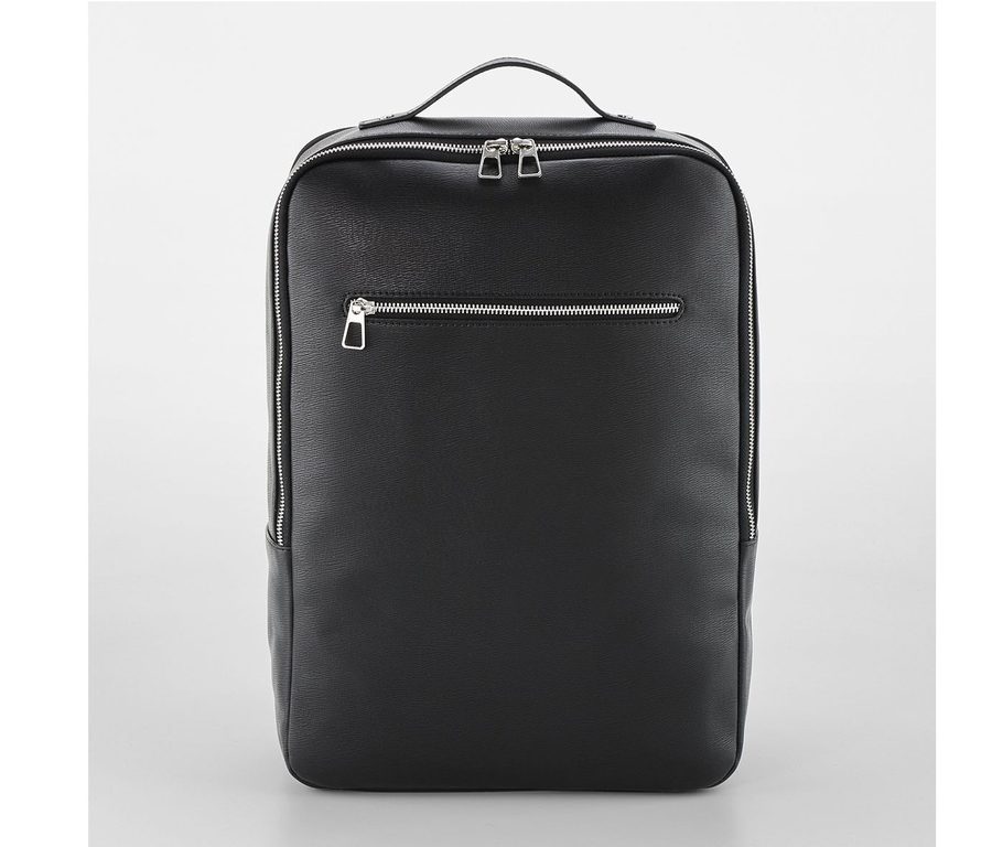TAILORED LUXE PU BACKPACK — Farbe BLACK